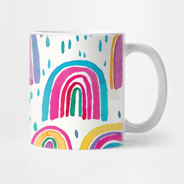 Pocket- watercolor rainbiows positivity by ninoladesign